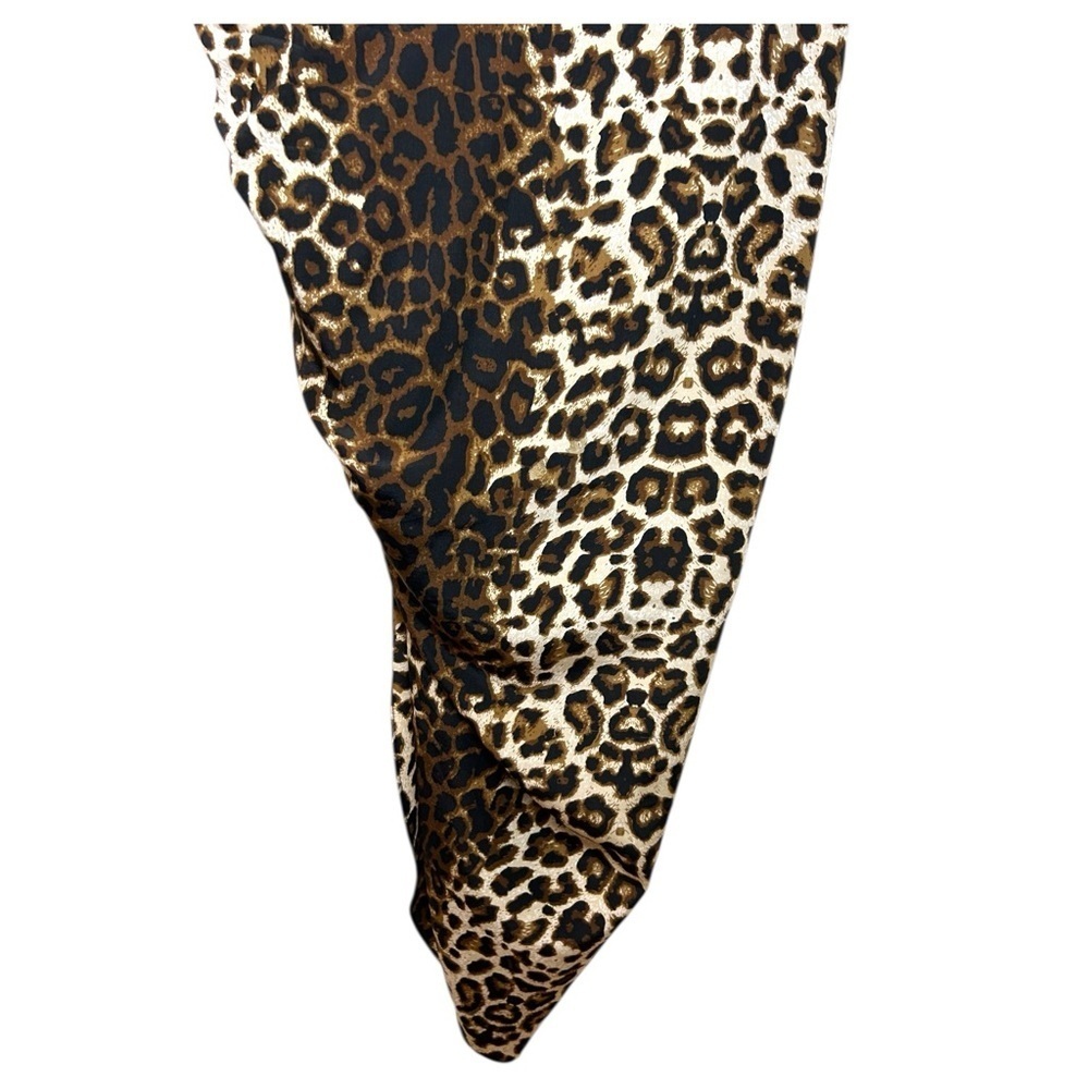 Veronica Beard - Women’s ‘Ari’ Leopard Silk Skirt, Ruched - Nude/Brown X-Small - Picture 10 of 17
